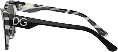 Miniatura 3 de Dolce & Gabbana Gafas de sol DG 4384 33726G Negro En Zebra Gris Espejo Bla, Negro sobre cebra