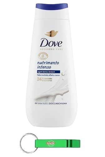 Dove Advanced Care Docciaschiuma Nutrimento Intenso Gel de Ducha Dove Advanced Care con agentes hidratantes dermo 225 ml + llavero Beni Culinari gratuito