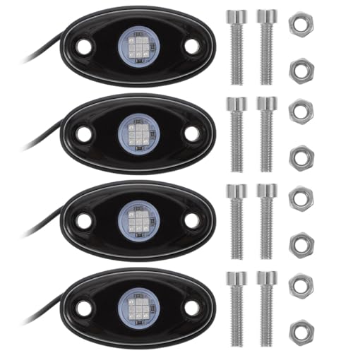 Luces LED de coche azul de 9w en kit de 4 piezas de aluminio para iluminar el interior 7