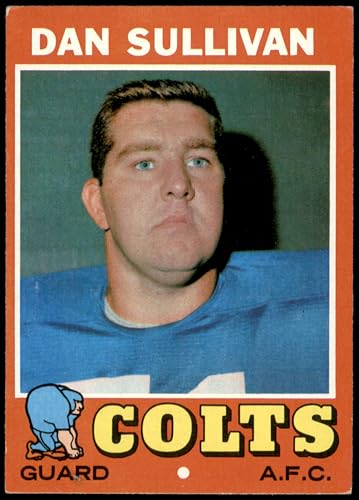 1971 Topps #108 Dan Sullivan Baltimore Colts (Football Card) VG/EX Colts Boston College