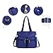 NOTAG Shoulder Handbags for Women Multipockets Tote Bags Waterproof Purses and Handbags Large Crossbody Bags (Black)