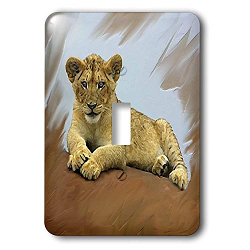 3dRose LLC lsp_4058_1 Lion Cub, interruptor de palanca simple