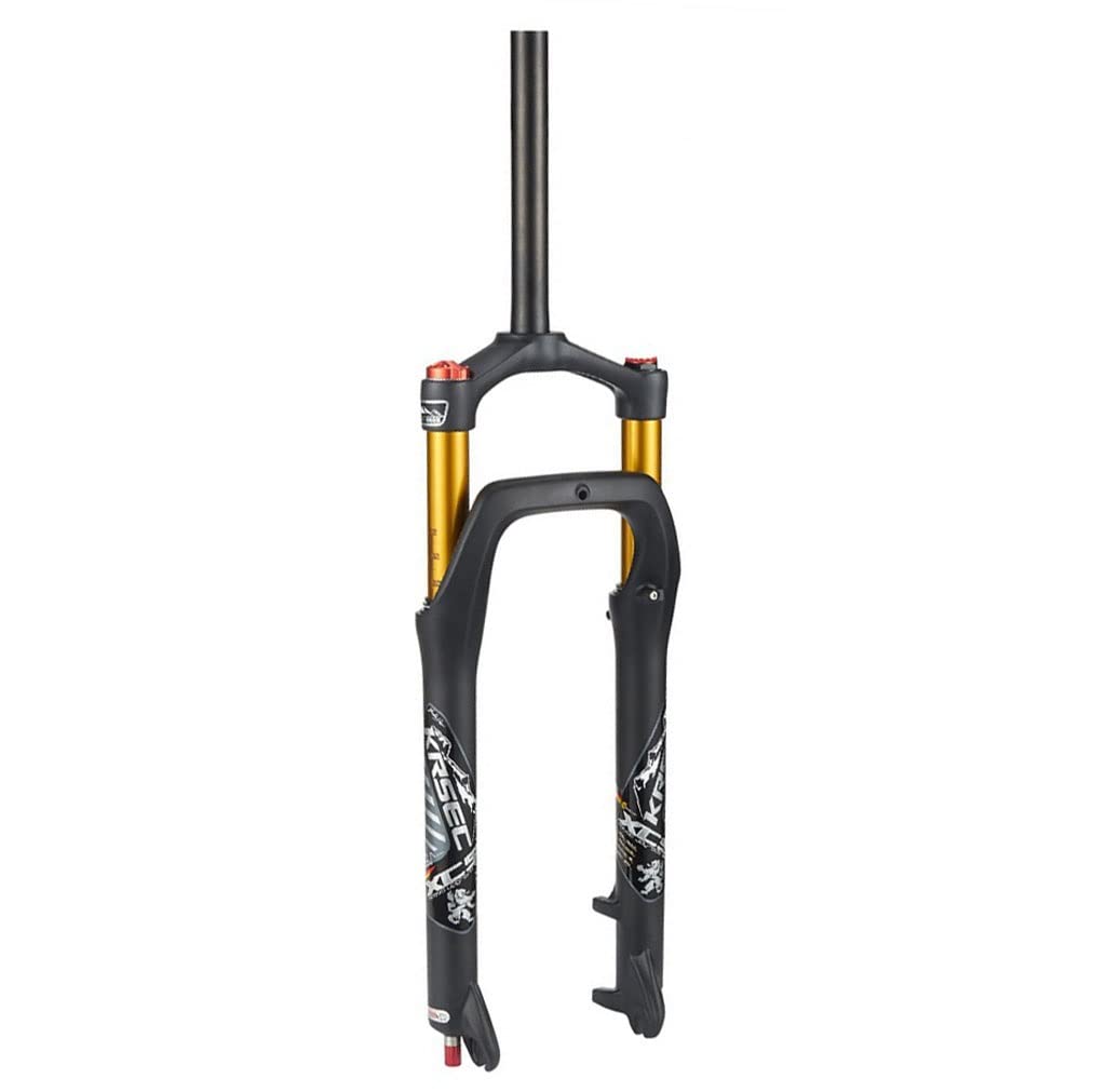 QHIYRZE Fourche Suspension Fat Bike 26x4.0" - 120mm Air VTT Verrouillage Réglable - Confort Et Performance