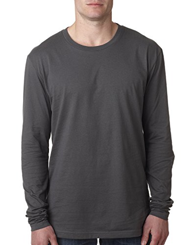N8101 Next Level Men's Long-Sleeve Poly/Cotton Thermal - Heavy Metal - Medium
