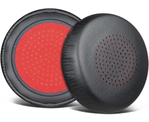 SOULWIT Repuestos de almohadillas para auriculares PrancyBt KH122M, almohadillas para auriculares Soothielec KH53 con piel de proteína más suave y espuma de alta densidad - Negro miniatura 1