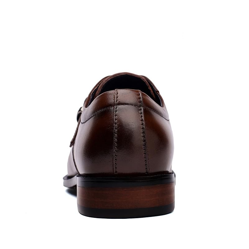 Men Dress Shoes Men's Fashion Style Breathable Comfortable Business Oxfords Pointed Toe Work Leisure Solid Color Leather Shoes Men's Business Casual Shoes Black2