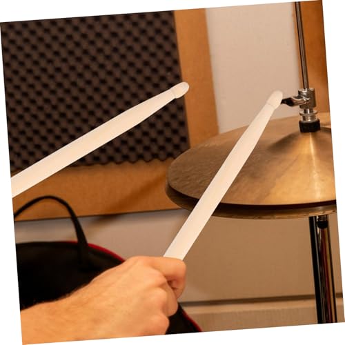 Toyvian 2 pares de baquetas de madera natural para práctica y performance de percusión, tamaño estándar de arce miniatura 7