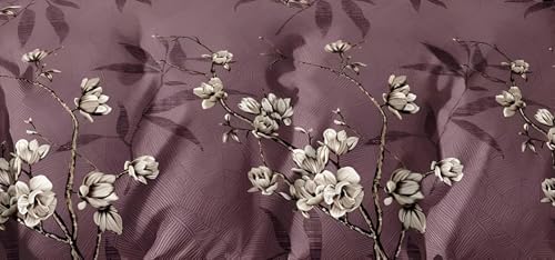 Image of 200 TC Cotton Bedsheet Set with 2 Pillow Covers | King Size Soft Breathable Wrinkle Free - Floral Printed Double Bedsheets | Bed Size 78x78x10 Inches | Pillow Covers Fit Up to 10 Inch