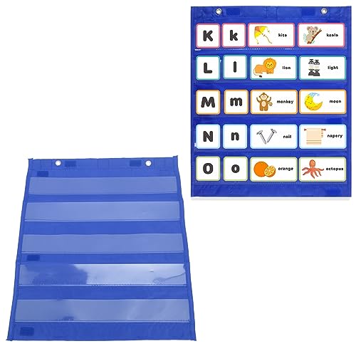 Pocket Chart, Transparent Magnetic Reward Chart Teacher Supplies 5 Rows Schedule Pocket Chart for Home School - Image 4