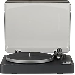 Crosley C300A-BK Fully Automatic Belt-Drive Bluetooth Turntable Record Player, Black - Les Beatles, Paul McCartney, John Lennon, RIngo Starr, George Harrison