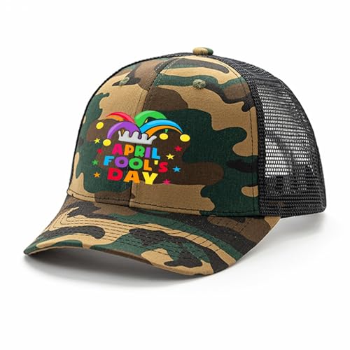 Funny April Fools Day Pranks Kit 1st April Jokes Kids AdultsBaseball Hats Vintage Hats for Women's Light Weight Cap2