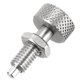 HARFINGTON 4Pcs Spring Plunger With Pull Ring M8x1.25 Thread Size 0.63" Thread Length Pin Dia - View #4