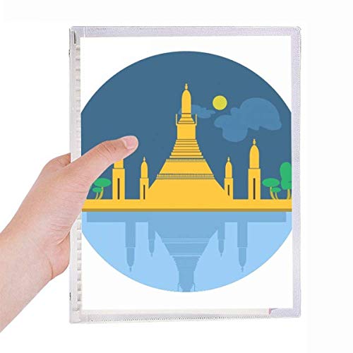 Cahier à spirale Thaïlande avec couverture Temple Shield rechargeable pour les notes