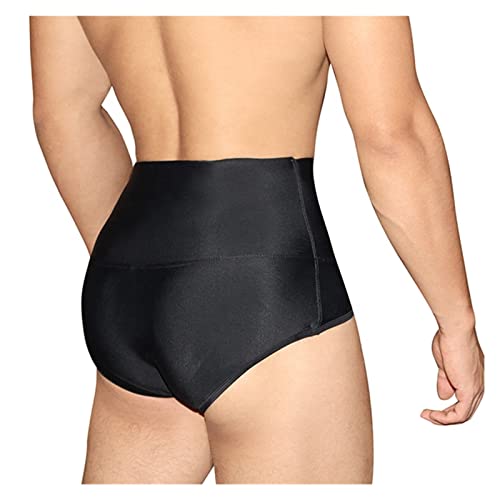Men's Butt Lifter Underwear U Convex Pouch Seamless Boxers & Briefs Mid-Rise Panties for Men (Color : Black, Size : M/Medium)4