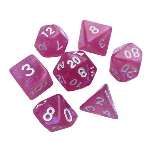 Enakshi® 6x7 Pieces Polyhedral Dices Set Game Dices for Party Game Table Game Card Game Pink|Toys & Hobbies | Games | Other Games