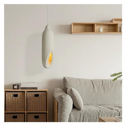 Salle à manger pendentif LED en ciment pour repas chaleureux