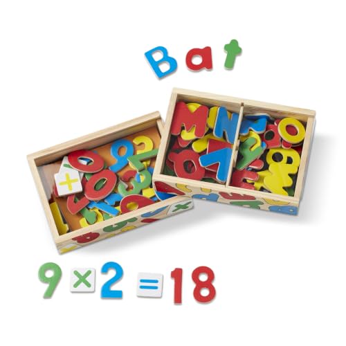 Melissa & Doug Deluxe Magnetic Letters and Numbers Set, 89 Wooden Magnets - image 4
