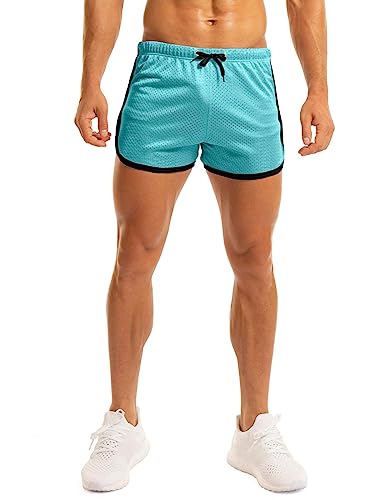 Image of Ouber Men's Fitted Shorts Bodybuilding Workout Gym Running Tight Lifting Shorts