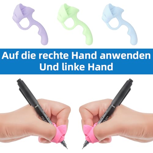 Bleistiftgriffe für die Handschrift von Kindern, 8 Stück Bleistifthalter, Bleistiftgriffe für Kleinkinder, Bleistifthalter für Kinder, Fingergriffe, Haltungskorrektur, Schreibwerkzeug für das Training