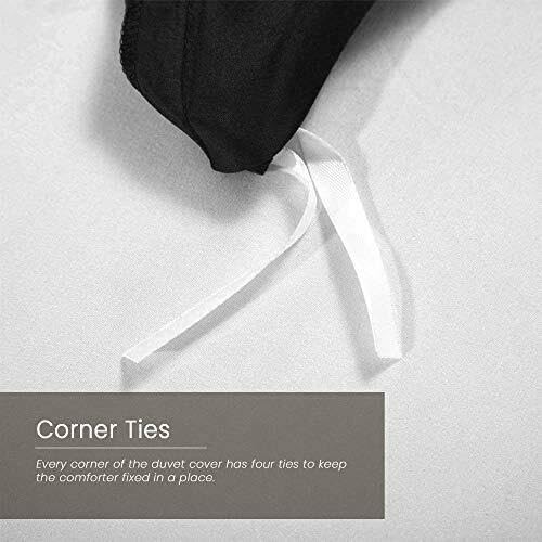 Miniatura 4 de Juego de cama de satén de 6 piezas, sedoso y sexy, tamaño QueenKing, funda de edredón + sábana bajera y 4 fundas de almohada,