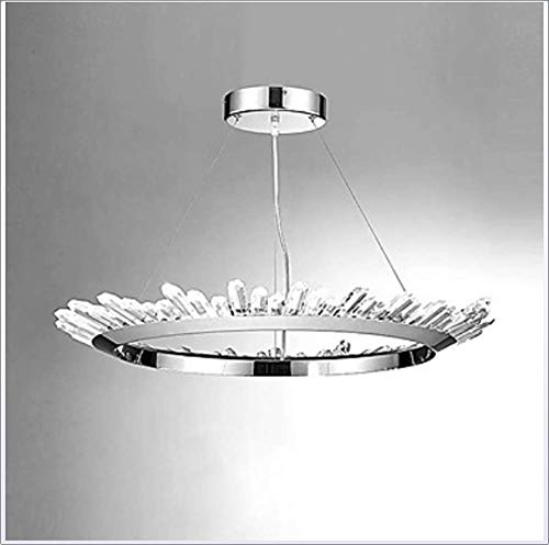 Preisvergleich Produktbild Wohnaccessoires Kreisförmige Pendelleuchte Umgebungslicht Galvanisierte Metallkristallbirne im Lieferumfang enthalten Erweiterte 110-120 V / 220-240 V LED-Lichtquelle im Lieferumfang enthalten / LE