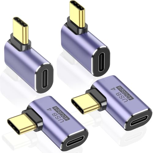 90�xUSB C�A�_�v�^�[ 4�p�b�N ���p�^�C�vC�I�X-���X�R���o�[�^�[ | 40Gbps 100W 8K 60Hz Steam Deck ROG Ally Switch 2 MacBook iPhone 17/16 iPad Thunderbolt 4
