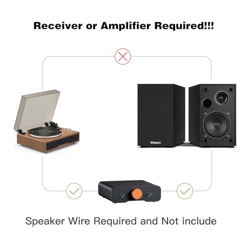 Elimavi Passive Bookshelf Speakers, 2-Way Design with 4" Woofer & 1" Silk Horn Tweeter, 60Hz Bass, Ideal for Home, Office & Theater, Black(Requires Amplifier or Receiver to Operate) - Image 3