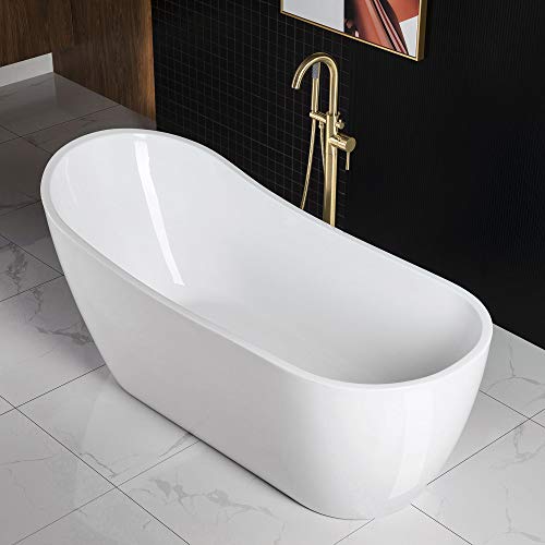 Woodbridge B0001-Bg-Drain &O Bathtub, 67", Brushed Gold #TOP5