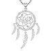 Produktbild Aniu Halsketten für Frauen, Blume Traumfänger Silberkette Damen 925, Anhänger Geschenke für Freundin, Mama und Geburtstag mit 46cm Kette, Schmuck mit Geschenkbox