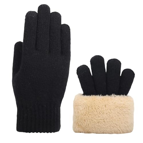 Guantes de pantalla táctil de invierno evitan manos frías con punto gris A59 4