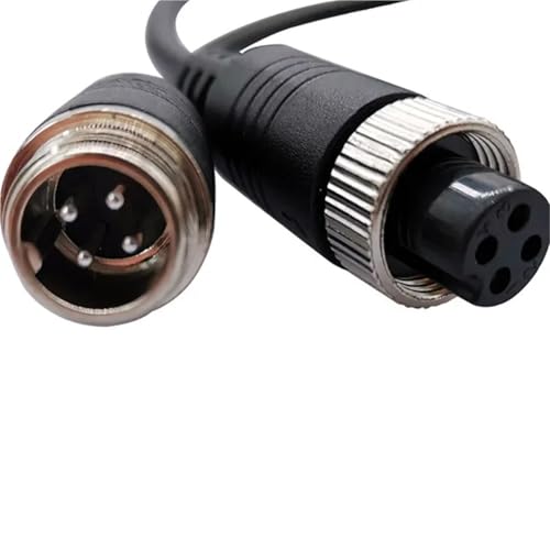 Cable GX12 de 6 pines hembra a hembra con extensión de junta a tope de PVC de 2 metros y 6,7mm 7