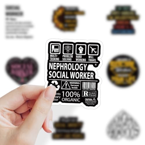 XYZONE Social Worker Stickers,Social Justice Stickers 106Pcs,Social Work Values Stickers,Water Bottle Laptop Journal Stickers,Social Workers Gift - image 3