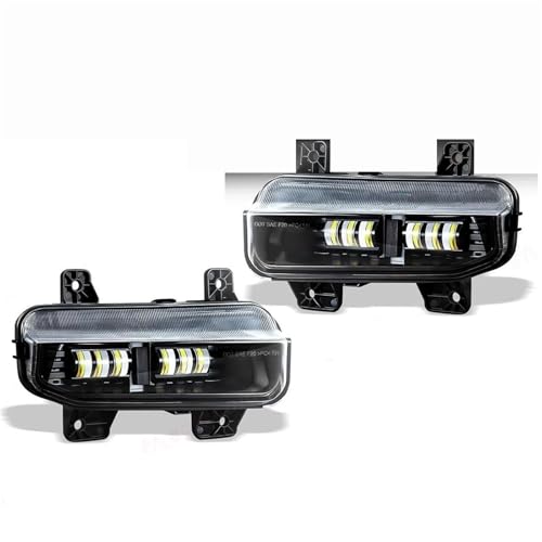 Feu avant antibrouillard pour Dodge Ram 1500 de 2019 à 2024 optique de pare-chocs avant blanc