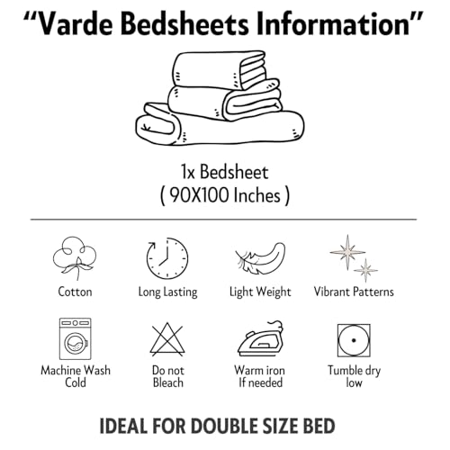 Image of 210 TC Cotton Bedsheet | Handmade Double Bedsheet | Handloom Bedsheets | Without Pillow Cover | Double Bedsheet for Summer (90X100 Inches, 7.5 x 8.3 Feet (Light Mauve)