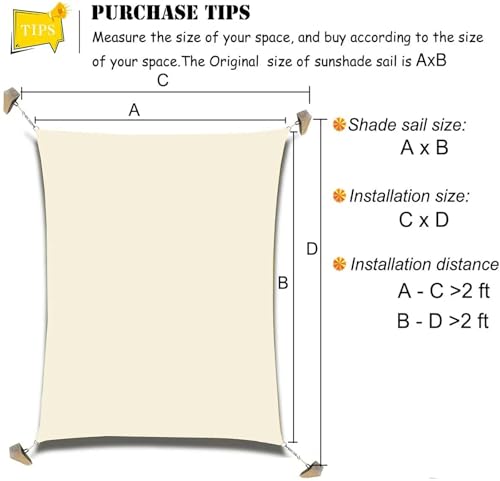 Voile d'ombrage rectangulaire 3x5m gris imperméable en polyester résistant - 8