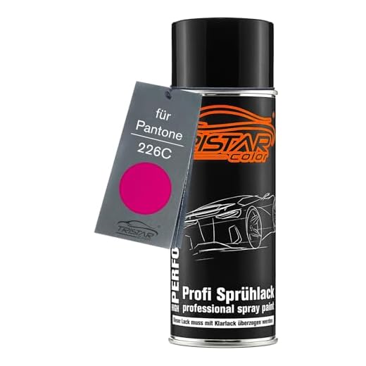 TRISTARcolor Autolack Spraydose für Pantone (PMS) 00226C 226C Pink Basislack Sprühdose 400ml