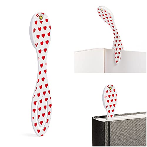 Lampe de Lecture Flexilight | Lampe et Marque-Page 2 en 1 | Lampe LED à Clip | Torche de Lecture pour Enfants et Adultes | Lire au Lit | Accessoire de Lecture | Cadeau pour Lecteurs (Coeur) Cover