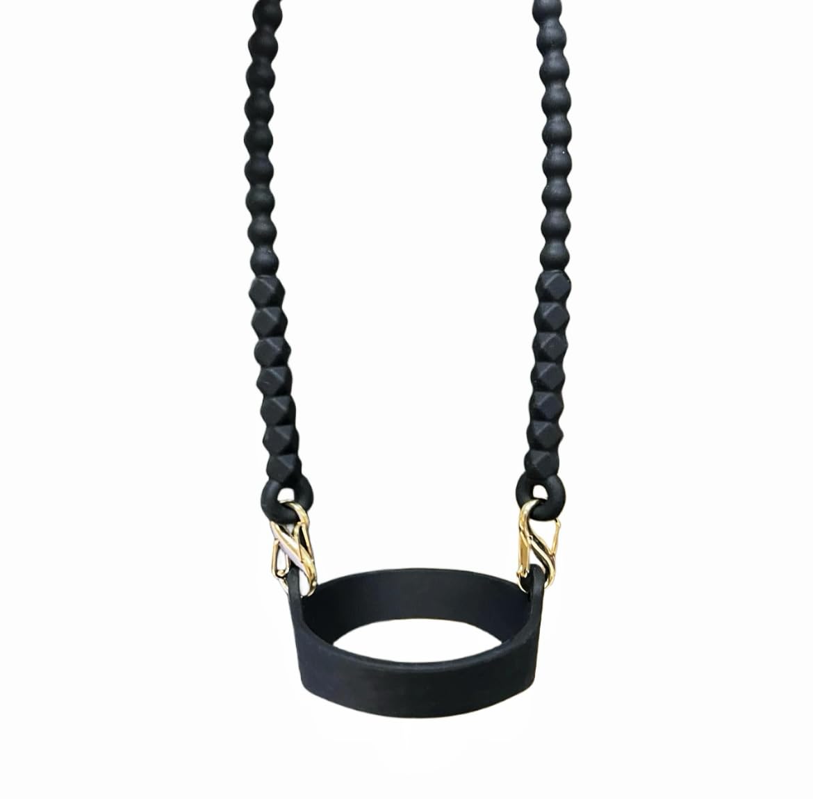 LuFOXWater Bottle Handle Cup Accessories - Water Bottle Sling, Carrier, Holder with Strap - Soft Durable Silicone - Fits Most 8-40oz Bottles - Compatible for Stanleay Cup Accessories（Black）