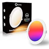 led panel rgb 120x60 【 Lámpara LED inteligente empotrable】116 millones de colores RGB, incluye blanco frío, blanco cálido, 2700 K-6500 K, 1260 lm, 8 modos de escena. Cada color es regulable. 2 App con modo de música integrado, la luz LED empotrable parpadea o cambia el color sincroniza al ritmo de la música, el golpeo o el sonido de juego. Esta función solo es posible a través de la aplicación. Deja volar tu imaginación, crea tus efectos de luz favoritos con las luces empotrables Lumary Smart LED.