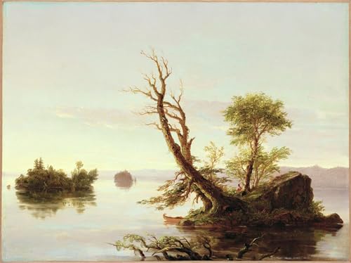 Cuadro de lienzo de lago Cole SERENDIPITP para decoración de hogar en salón u oficina 60x90cm