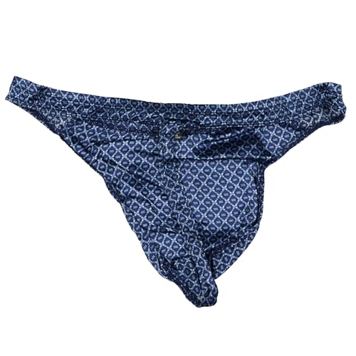 INTIMO Men's Stretch Silk Thong Diamond Pattern T-Back No Trace Adult Underwear G-String4