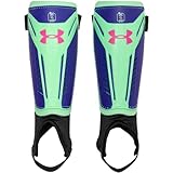 UA Challenge Shin Guard YTH Matrix Green/Cobalt M
