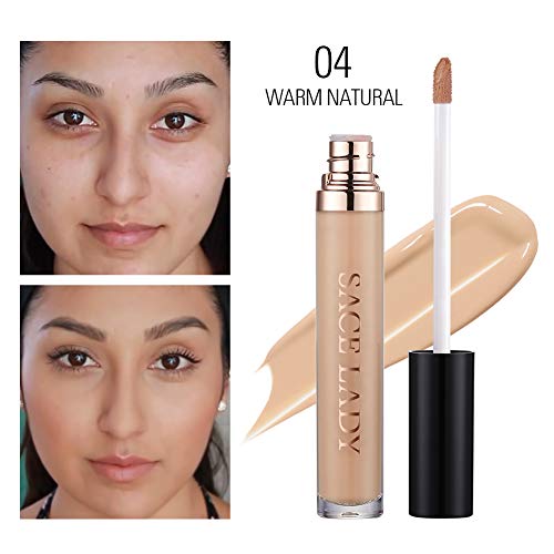 Face Makeup Base Set For Women With Flawless Matte Foundation, Full Cover Up Concealer For Eye Circles, Oil Control Loose Powder, Make Up Sponge, Lasting Waterproof Natural Cosmetics Kit 4Pcs #TOP4