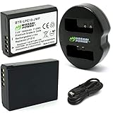Wasabi Power Battery (2-Pack) and Dual USB Charger for Canon LP-E10 & Canon EOS Rebel T3, Rebel T5,...
