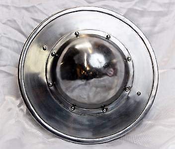 Medieval 18 inches solid Steel Buckler armour Shield