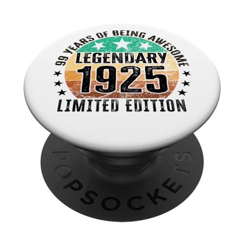 Edición limitada 99 cumpleaños Nacido en 1925 PopSockets PopGrip Intercambiable