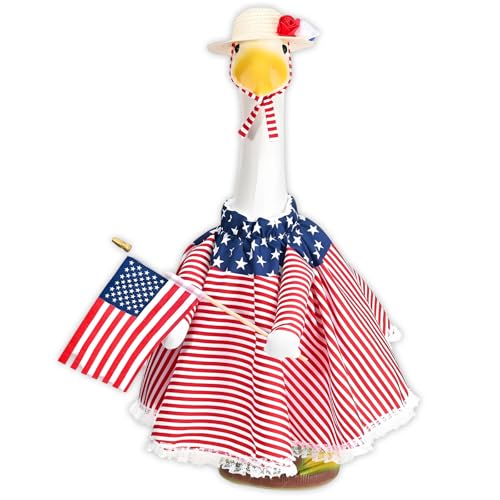 Vestido de gansos para la presentación aire del Día de la Independencia en porche