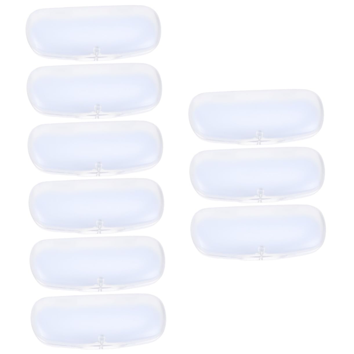 GALPADA 9 Pz custodia per gli occhiali scatole per bicchieri astuccio per occhiali trasparente custodia per occhiali da viaggio contenitori trasparenti occhiali porta occhiali pvc