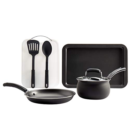 BasicEssentialsNonStickCarbonSteelCookwareCollection7Piece