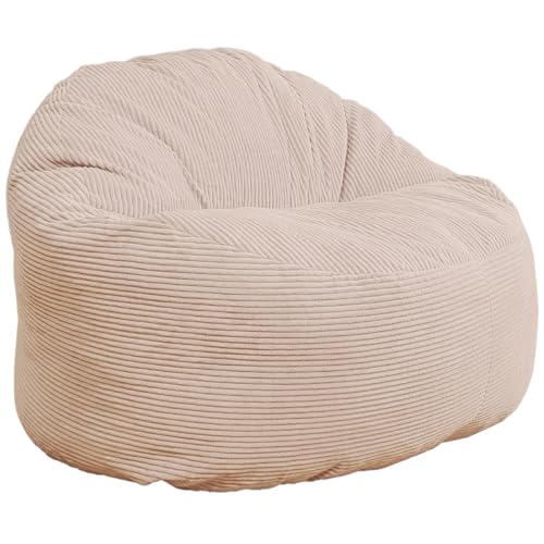 Bananair - Pouf XXL Velours Côtelé - Ultra Confortable, Doux & Él...